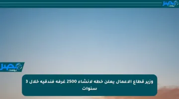 وزير قطاع الأعمال يعلن خطة لإنشاء 2500 غرفة فندقية خلال 3 سنوات